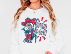 Watercolor Hotty Toddy Colonel Reb Long Sleeve Ole Miss  