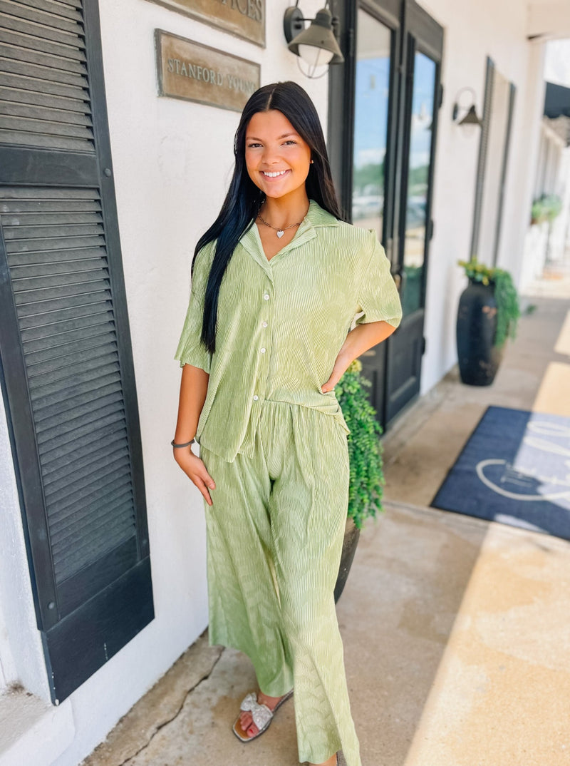 Key Lime Pant/Shirt Ensemble