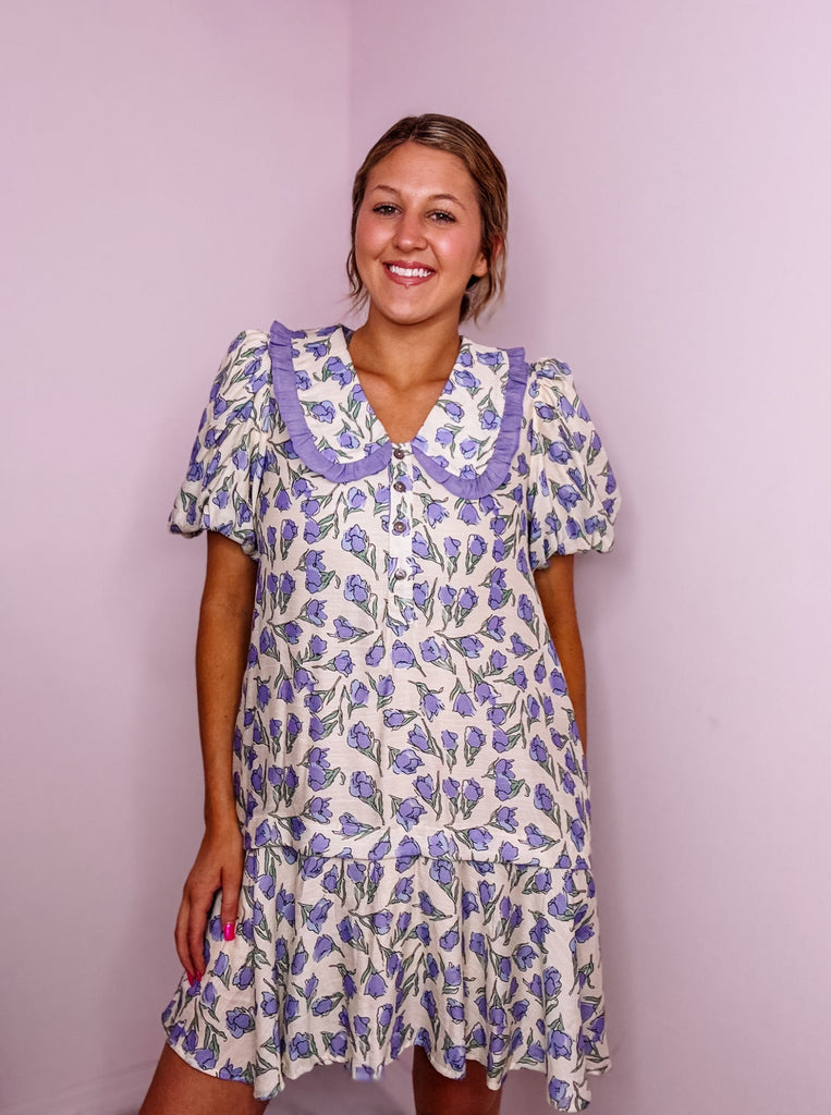 Periwinkle Floral Mini Dress – Oh So Spoiled Boutique Periwinkle Floral Mini Dress – Oh So Spoiled Boutique