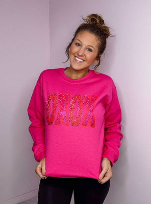 Hot Pink XOXO Sweatshirt