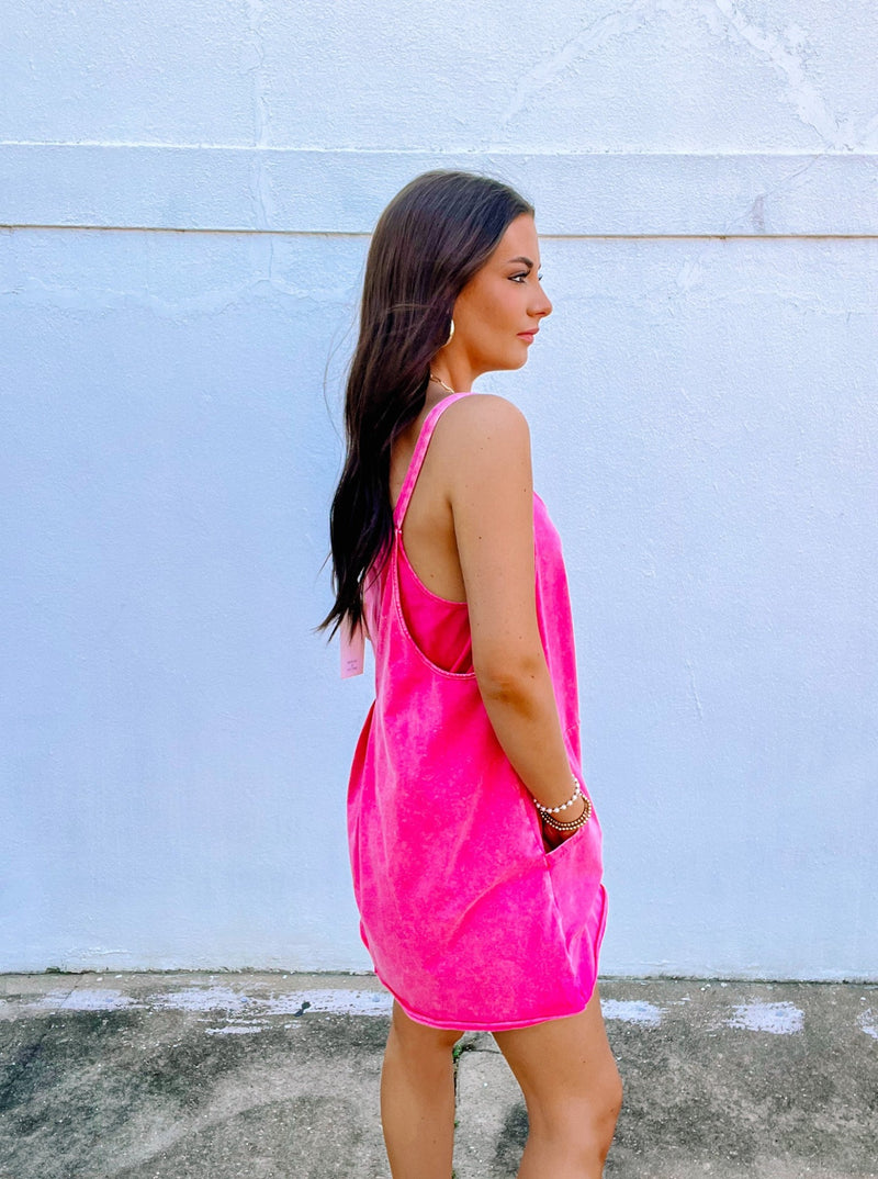 Pink Skort Mini Dress