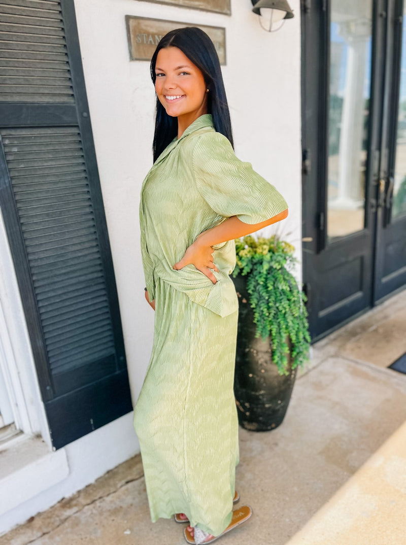 Key Lime Pant/Shirt Ensemble