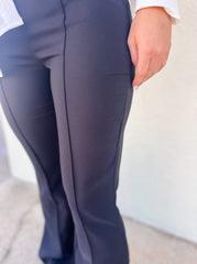 Black Bell Bottom Leggings