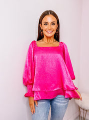 Fuchsia Doble Layer Blouse