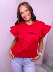 Red Ruffles & Ribbons Shirt