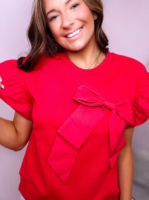 Red Ruffles & Ribbons Shirt