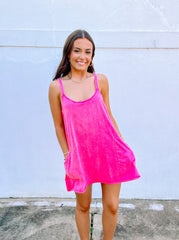 Pink Skort Mini Dress