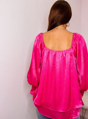 Fuchsia Doble Layer Blouse