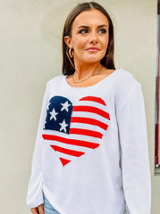 American Heart Flag Sweater