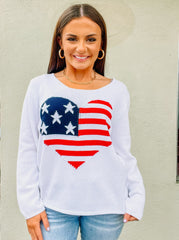 American Heart Flag Sweater