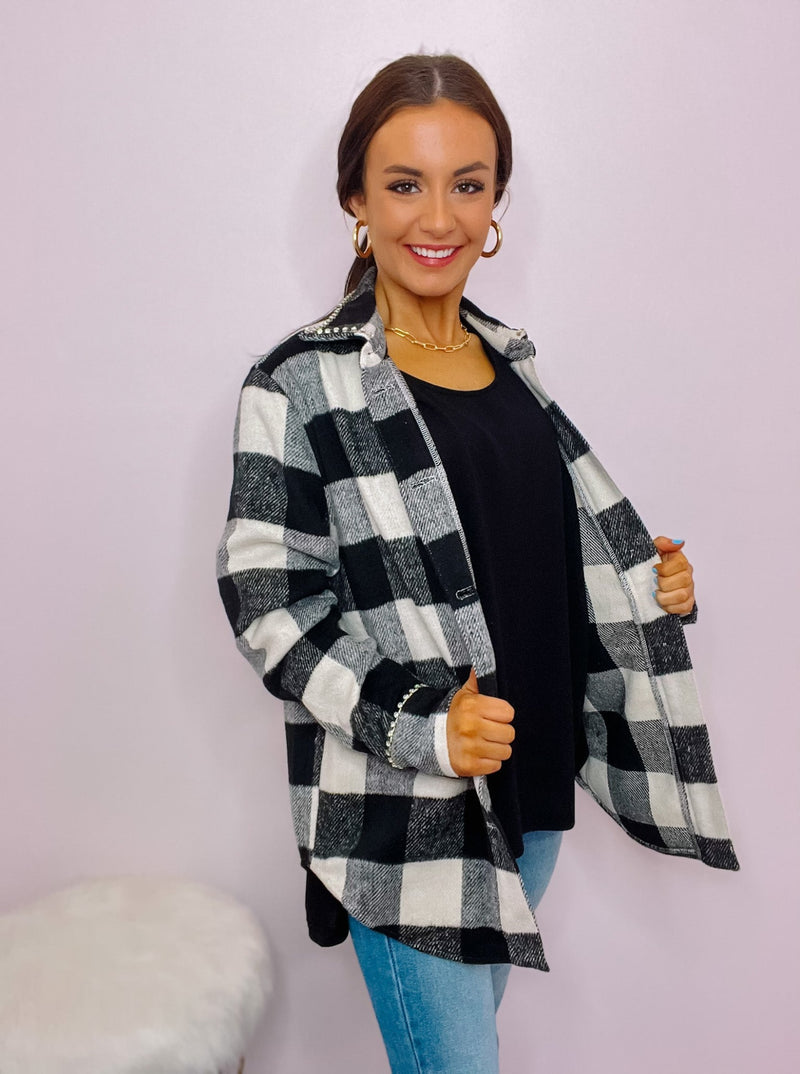 Black Plaid Shacket