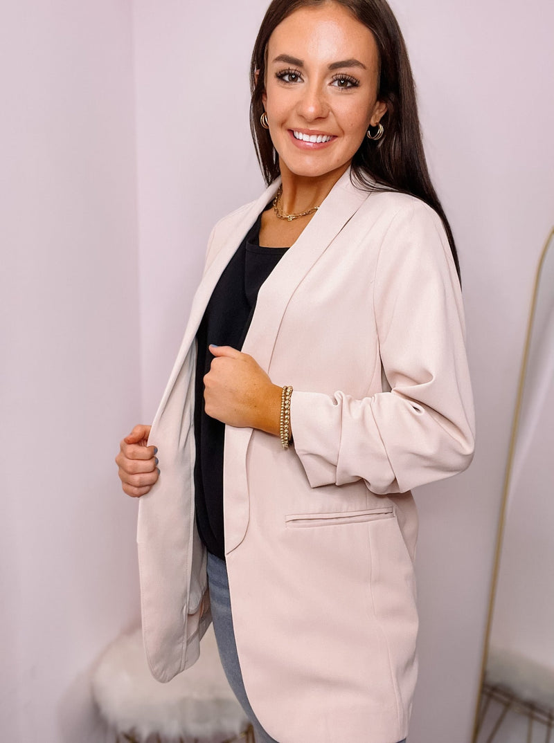 Blush blazer