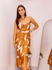 Brush Stroke Midi Dress