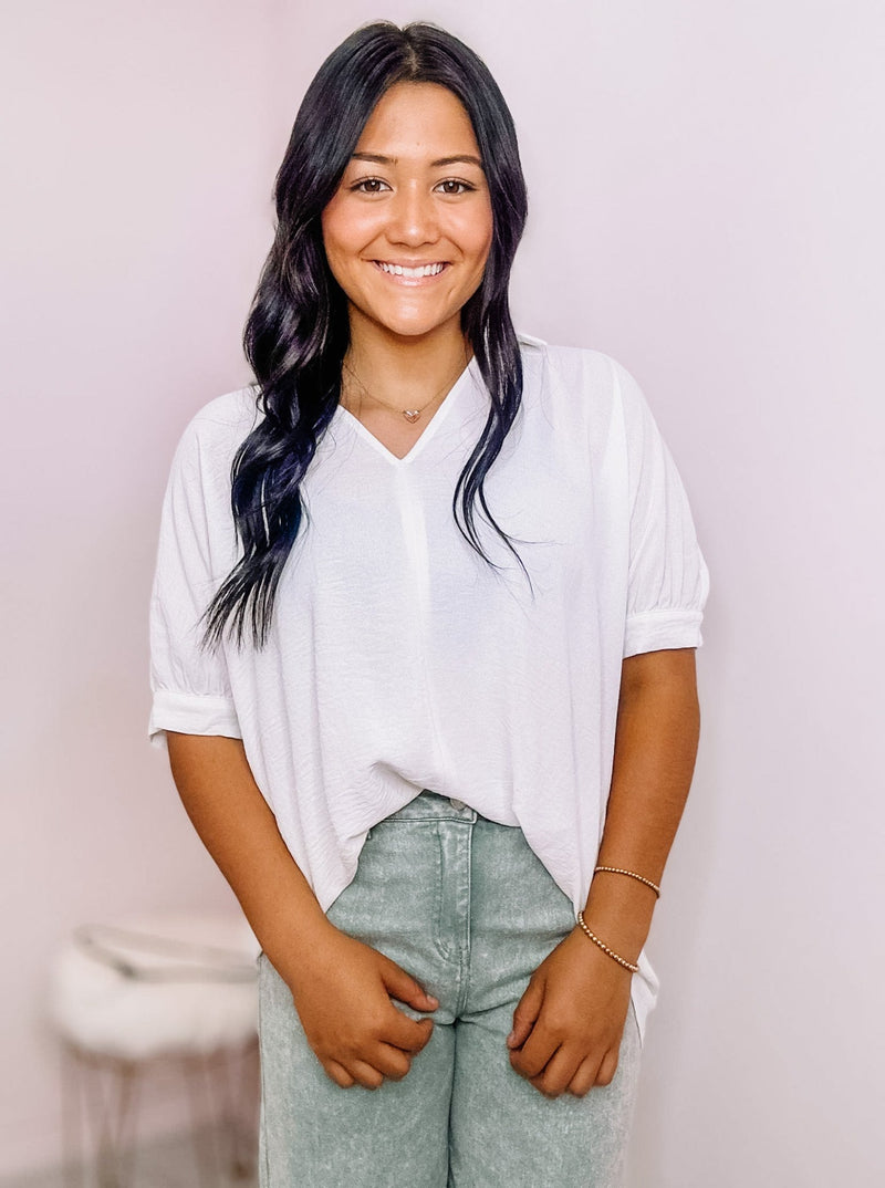 Solid Dolman Sleeve Top