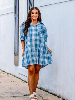 Chambray Mini Dress