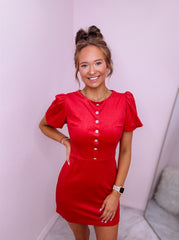 Red Velvet Dress