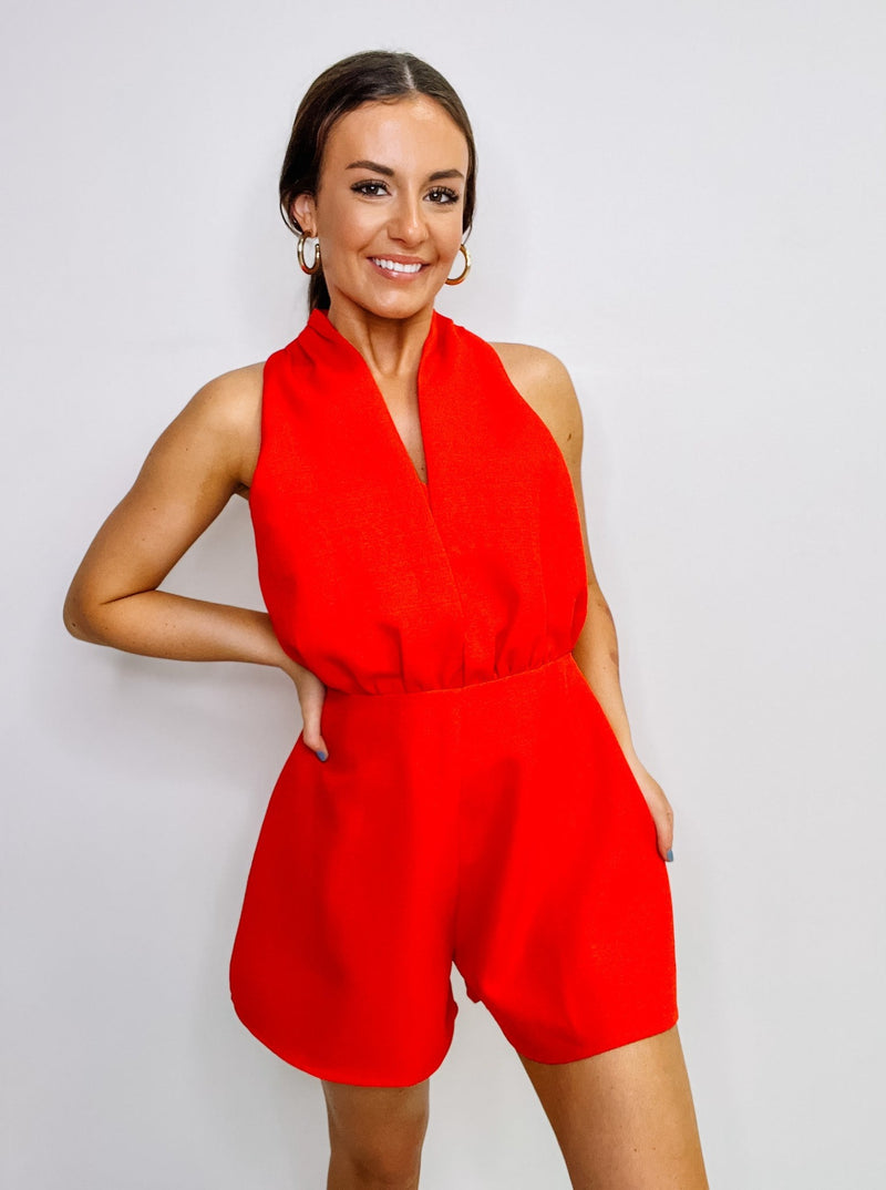 Halter Neck Romper