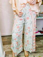 Comfortable Peach Boho Wide Leg Pants