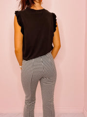 Houndstooth Checkered Pants