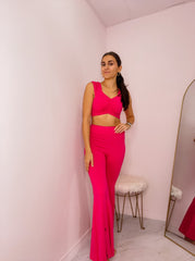 Pink Flare Pants