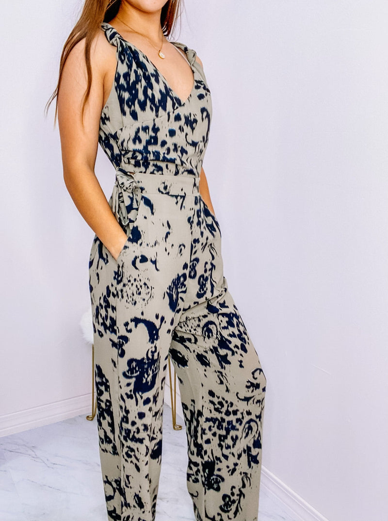 Mocha/Black Jumpsuit