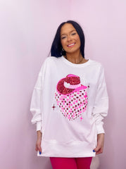 Sequined Western Disco Ball Sweatshirt