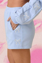 Ribbon Embroidered Shorts