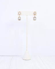 Chloe Crystal Drop Earring Gold