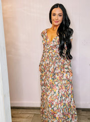 Floral Empire Waist Maxi Dress