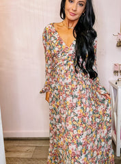 Floral Empire Waist Maxi Dress