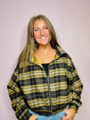 Urban Life Plaid Bomber Jacket