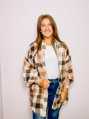 Brown Plaid Shirt
