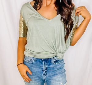 Glow and Glam knit top