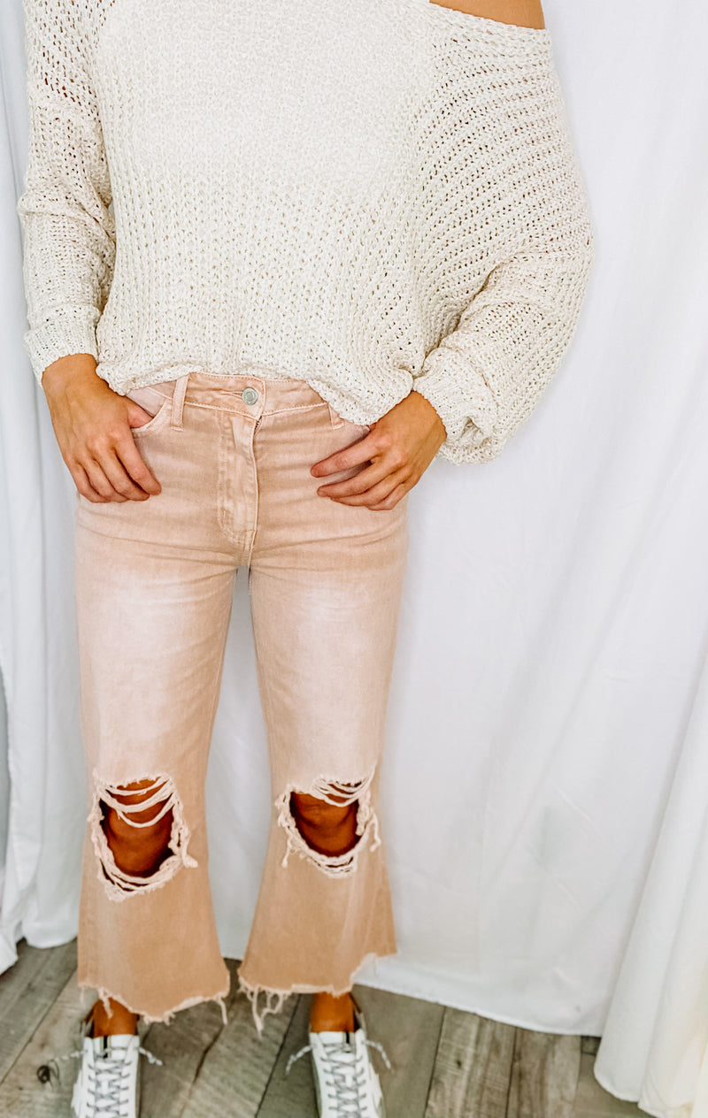 90's Vintage Crop Flare