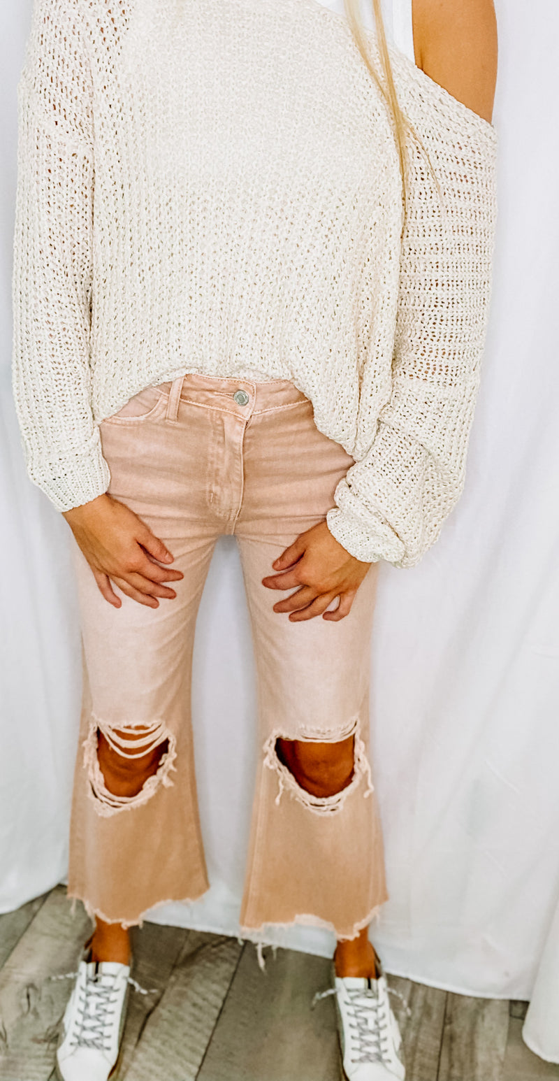 90's Vintage Crop Flare