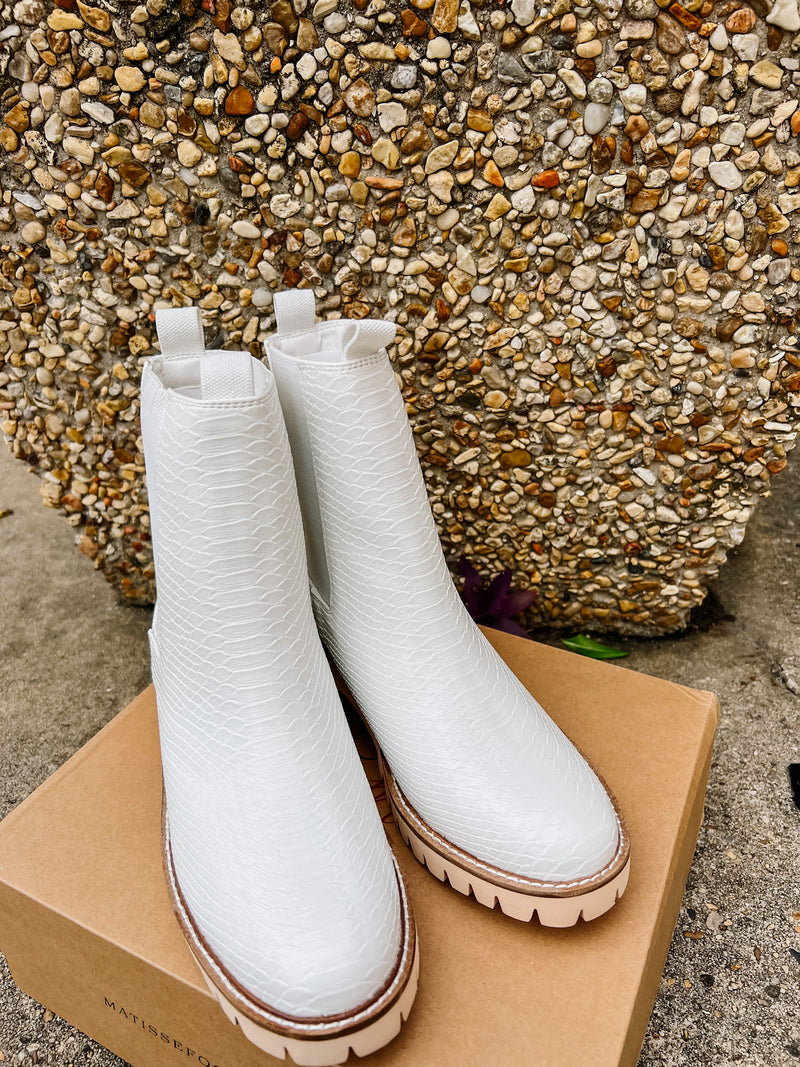 Whitney Snake Skin Boots