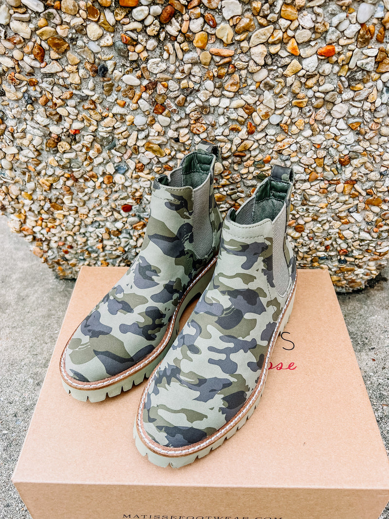 Camo Ankle Boots