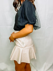 Aspen Leather Mini Skirt
