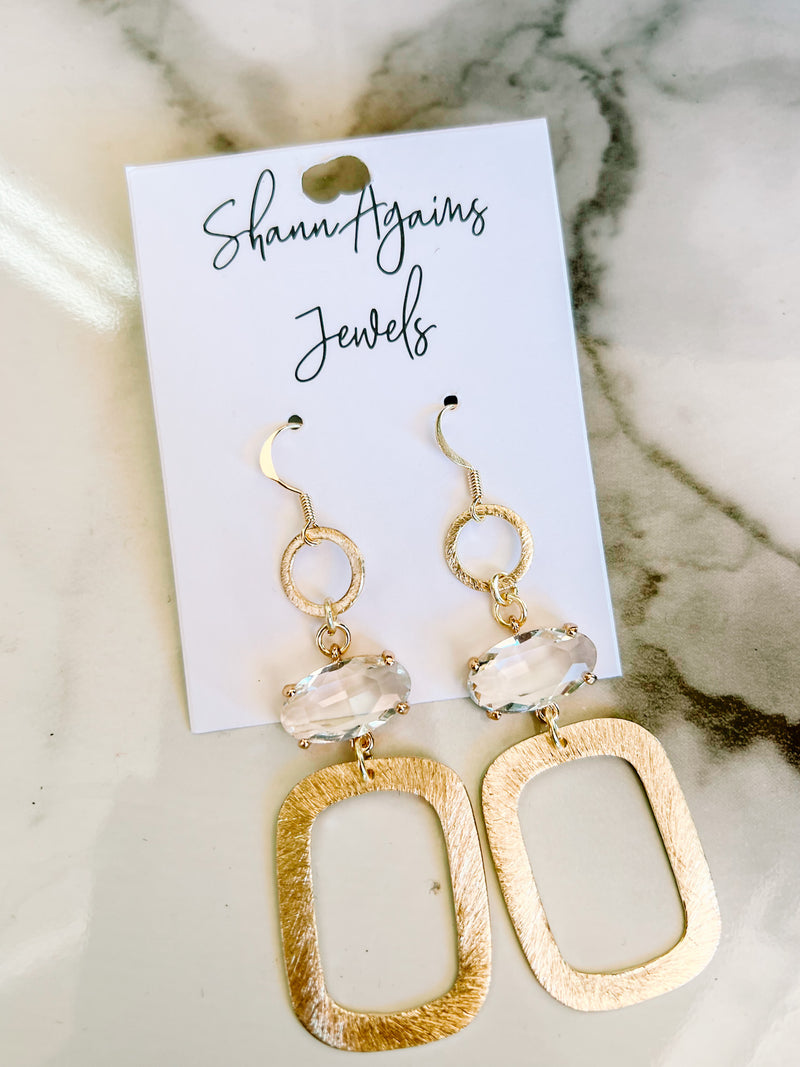  Going Gold 3 Tiered ShannAgains Earrings