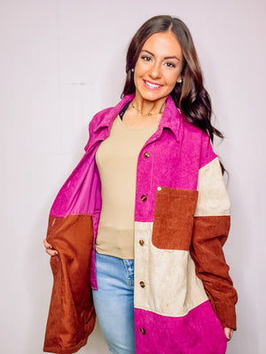 Orchid Combo Colorblock Jacket