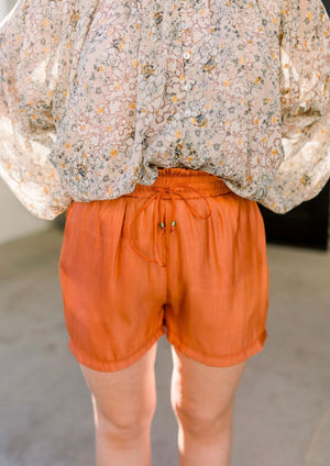 Apricot High Waisted Shorts