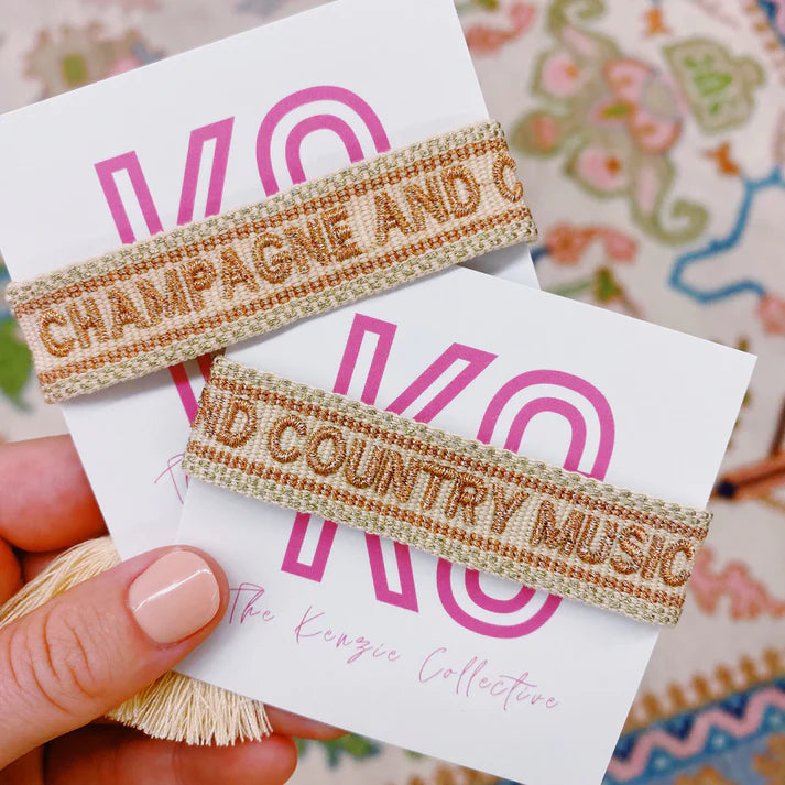 Champagne And Country Music Bracelet