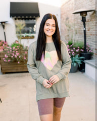 Tie Dye Heart Sweatshirt